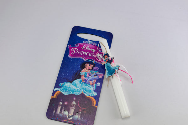 Πασχαλινή Λαμπάδα Jasmine με Ξύλινη Πλάτη