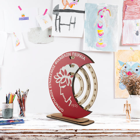 Ξύλινα Επιτραπέζια Ημερολόγια Ομάδων – Προσωποποιημένα για Παιδιά & Φιλάθλους