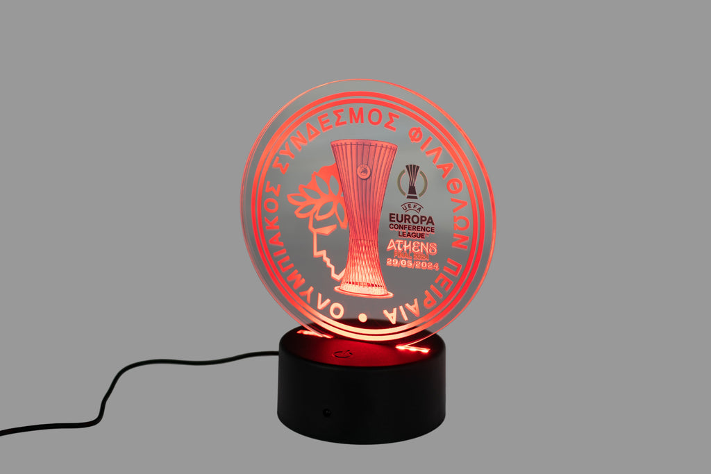 Φωτιστικό RGB Led ''Ολυμπιακός Conference League Winners!''