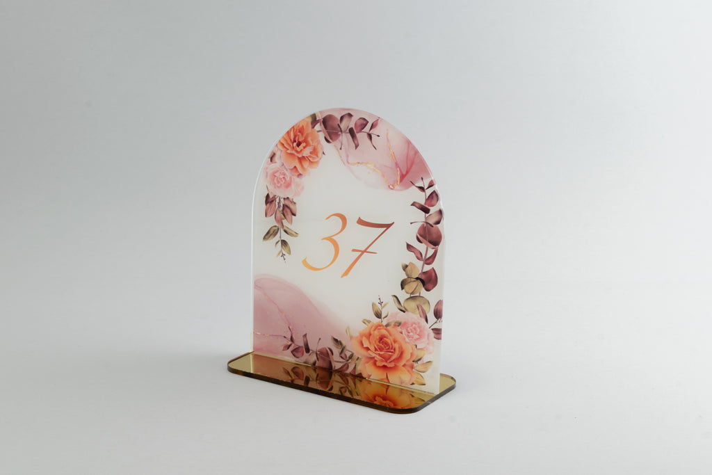 Ταμπελάκια Αρίθμησης Τραπεζιών για Γάμους -ΤΝ02