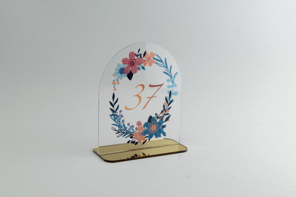 Ταμπελάκια Αρίθμησης Τραπεζιών για Γάμους -ΤΝ03