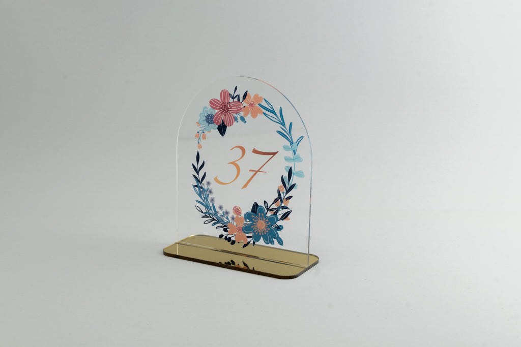 Ταμπελάκια Αρίθμησης Τραπεζιών για Γάμους -ΤΝ03