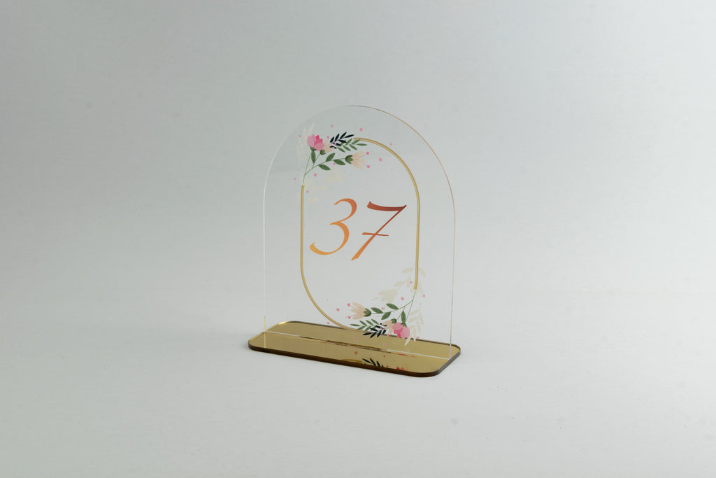 Ταμπελάκια Αρίθμησης Τραπεζιών για Γάμους -ΤΝ04