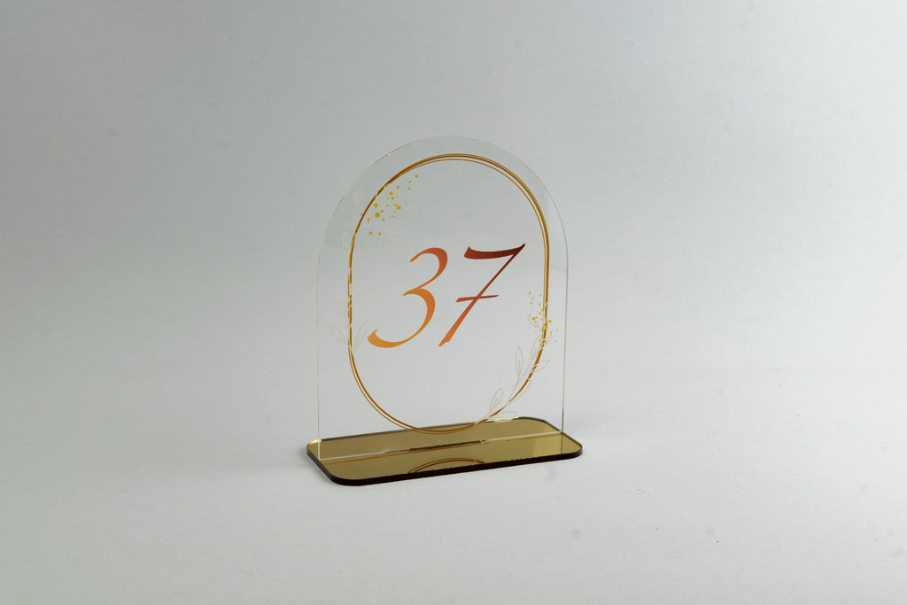 Ταμπελάκια Αρίθμησης Τραπεζιών για Γάμους -ΤΝ05