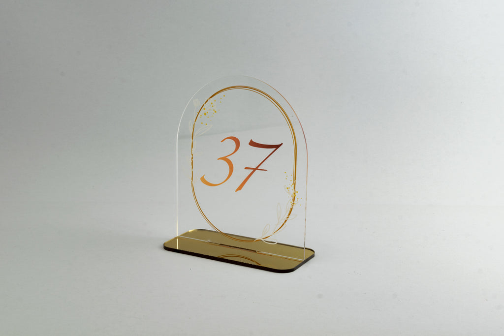 Ταμπελάκια Αρίθμησης Τραπεζιών για Γάμους -ΤΝ05