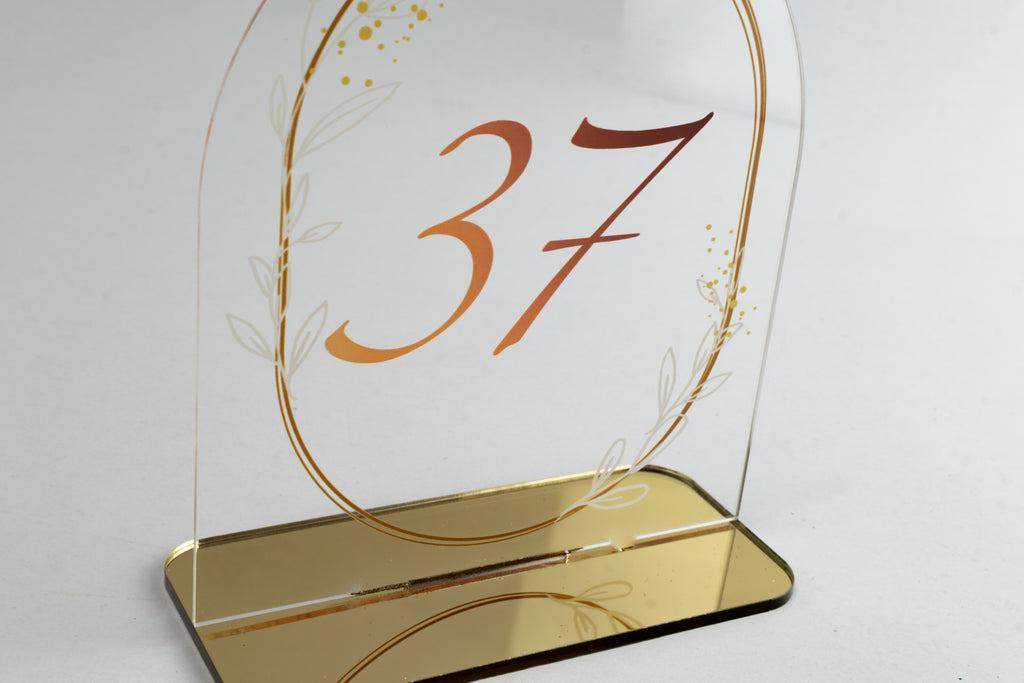 Ταμπελάκια Αρίθμησης Τραπεζιών για Γάμους -ΤΝ05