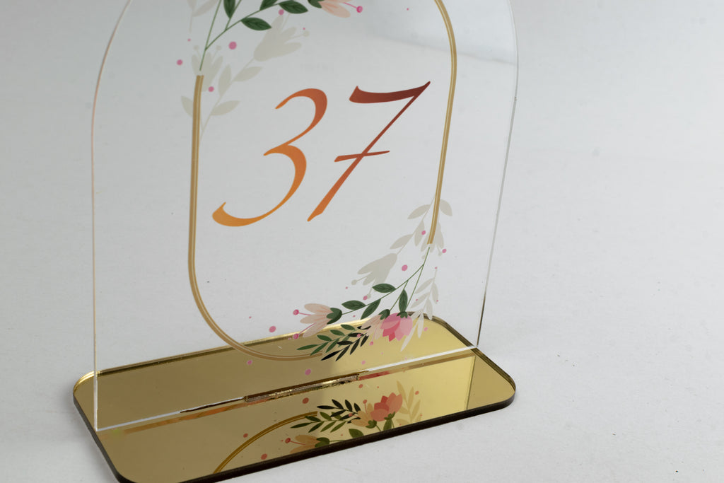 Ταμπελάκια Αρίθμησης Τραπεζιών για Γάμους -ΤΝ04