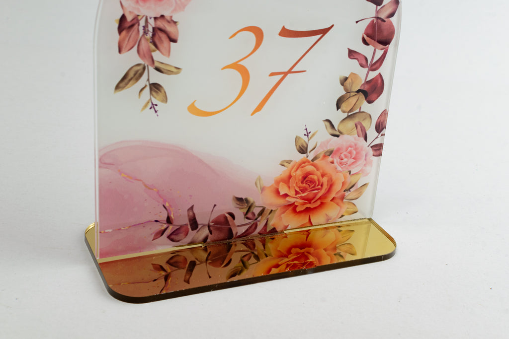 Ταμπελάκια Αρίθμησης Τραπεζιών για Γάμους -ΤΝ02