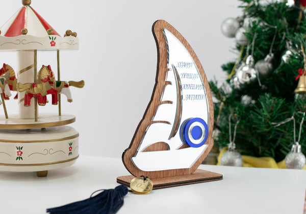 Επιτραπέζιο Χριστουγεννιάτικο Γούρι  ''Καράβι'' CHG-43