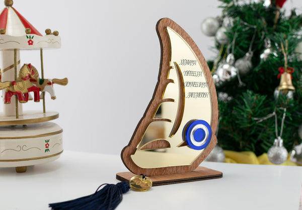 Επιτραπέζιο Χριστουγεννιάτικο Γούρι  ''Καράβι'' CHG-41