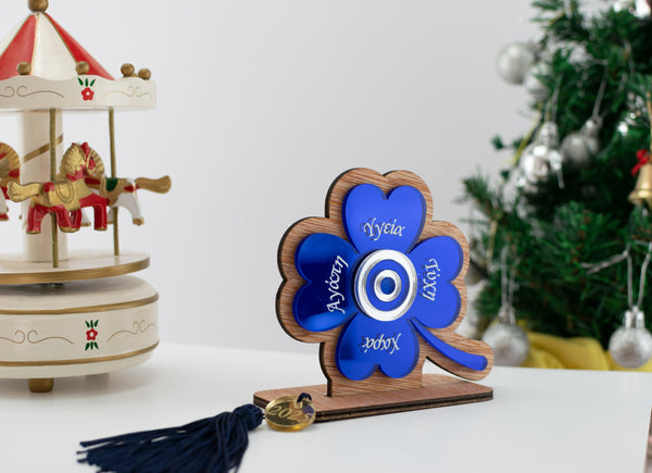 Επιτραπέζιο Χριστουγεννιάτικο Γούρι  ''Τετράφυλλο Τριφύλλι'' CHG-46