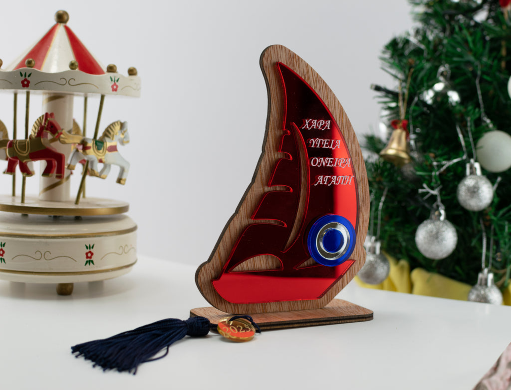 Επιτραπέζιο Χριστουγεννιάτικο Γούρι  ''Καράβι'' CHG-44