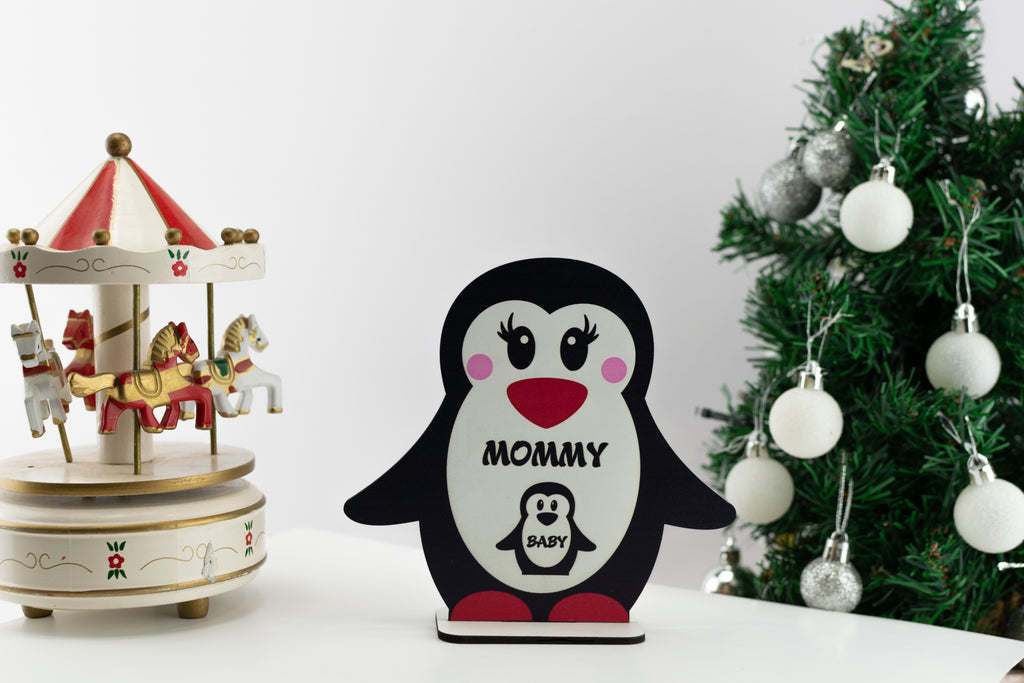 Διακοσμητικό Penguin "Mom with Baby"