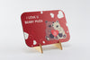 Ξύλινο Kαδράκι "I Love U Beary Much" Val-4