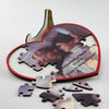 Προσωποποιημένο Ξύλινο Puzzle σε Σχήμα Καρδιάς