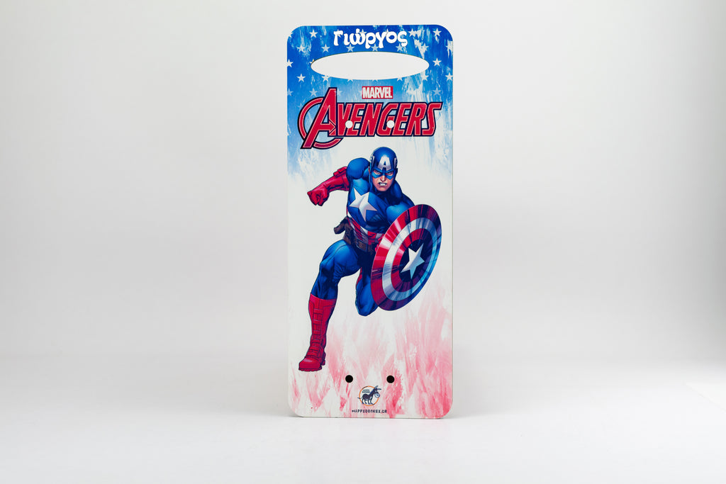 Πασχαλινή Λαμπάδα Captain America με Ξύλινη Πλάτη