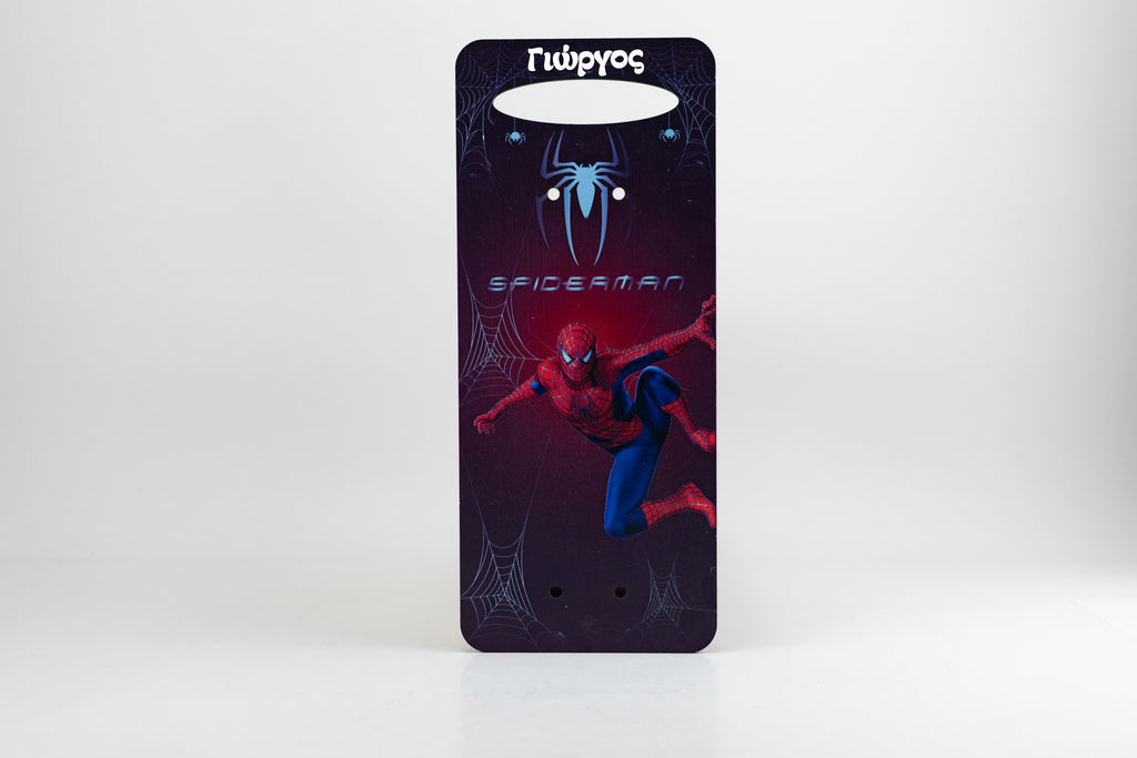 Πασχαλινή Λαμπάδα Spiderman με Ξύλινη Πλάτη