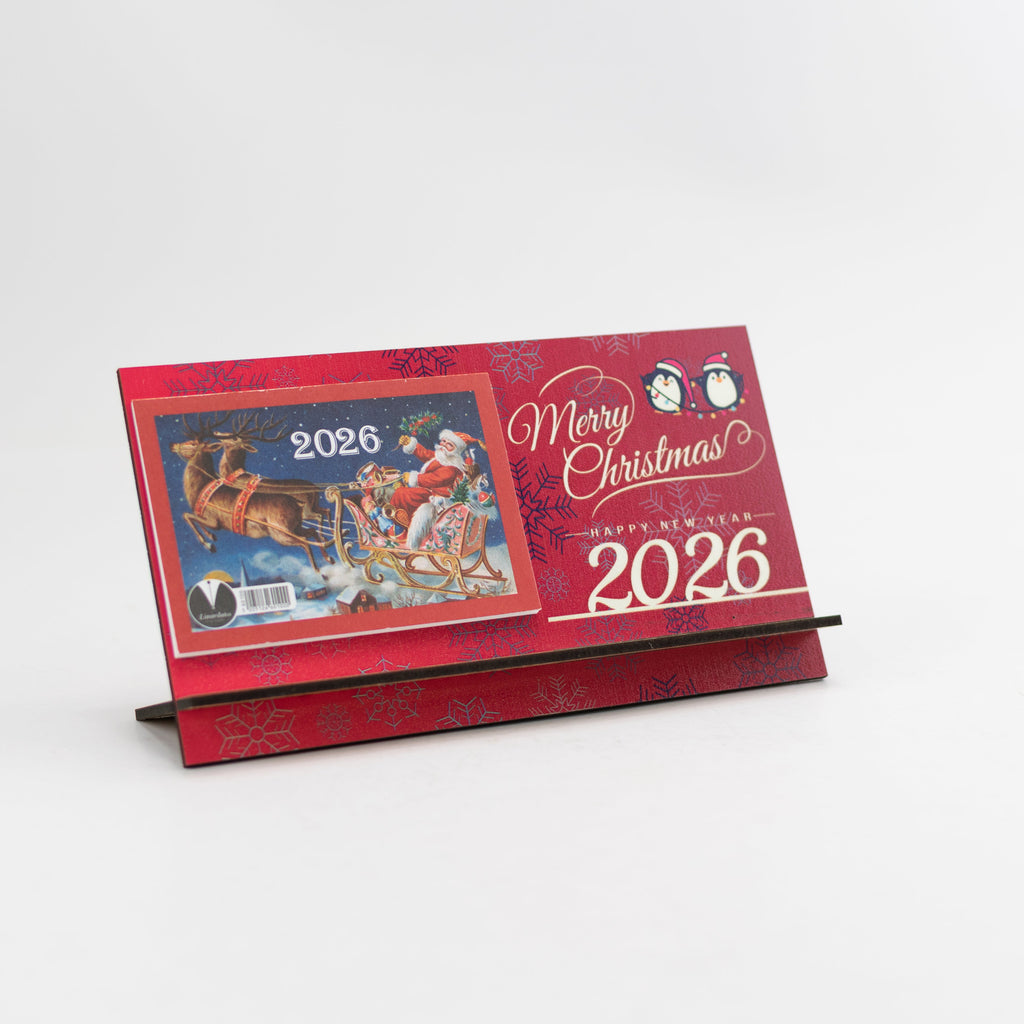 Ξύλινο Ημερολόγιο Επιτραπέζιο 2026 CHC-3