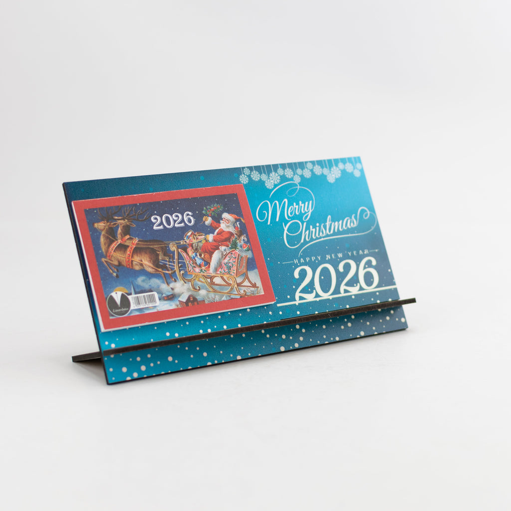 Ξύλινο Ημερολόγιο Επιτραπέζιο 2026 CHC-2