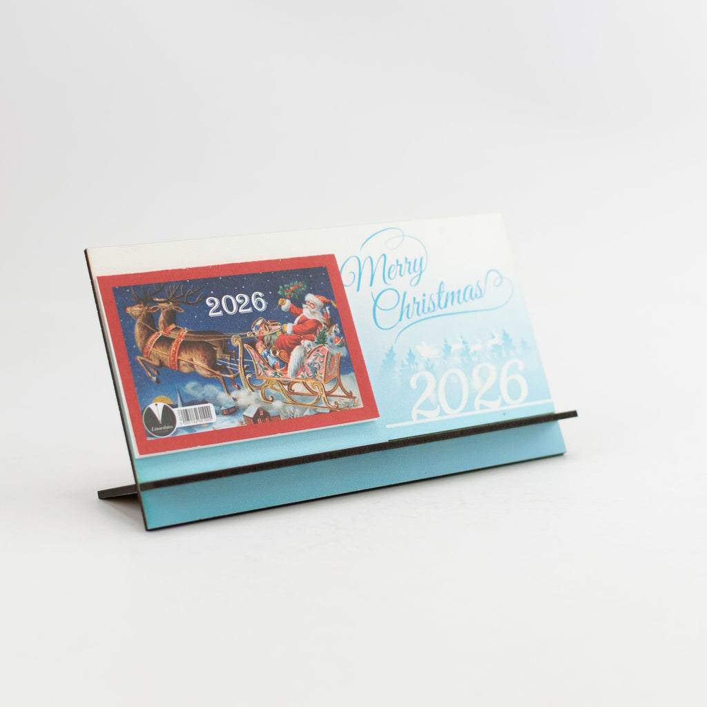 Ξύλινο Ημερολόγιο Επιτραπέζιο 2026 CHC-1