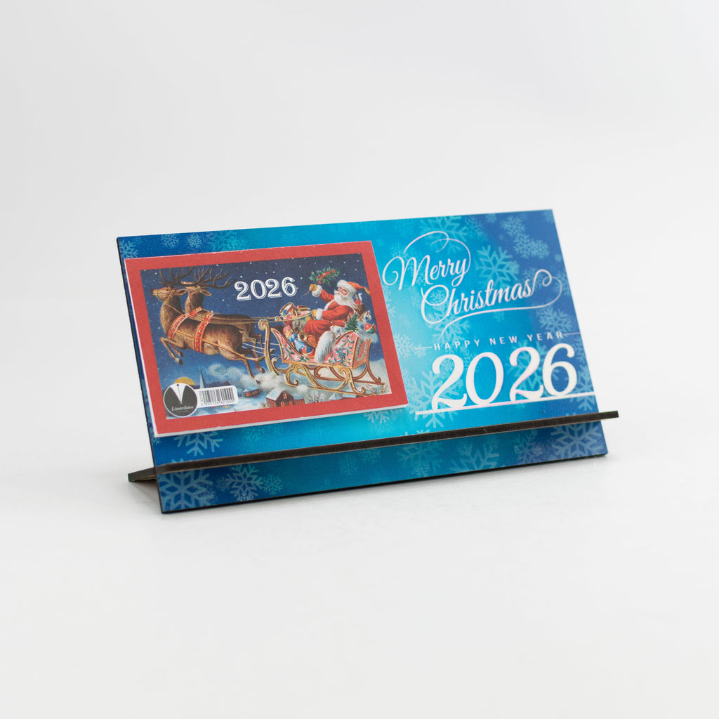 Ξύλινο Ημερολόγιο Επιτραπέζιο 2026 CHC-4