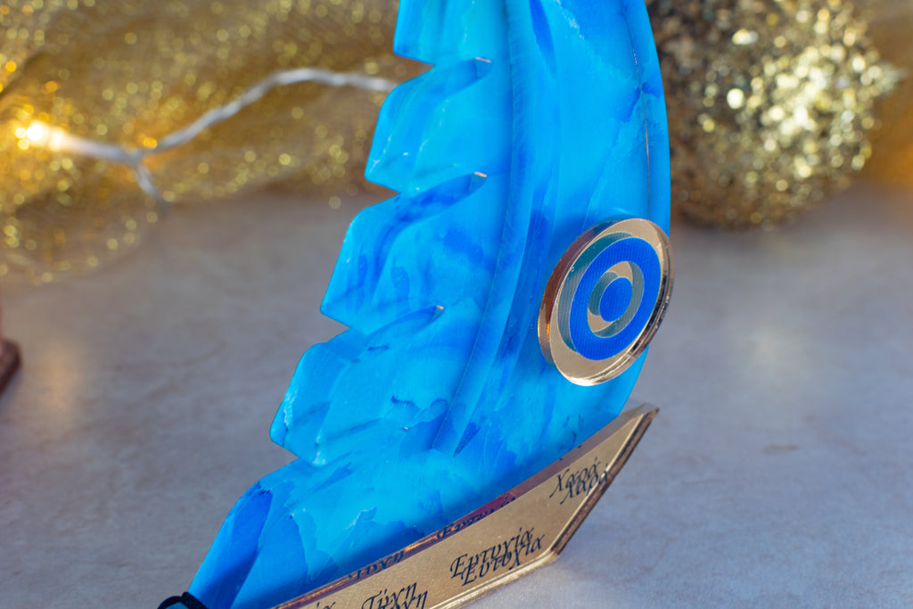 Premium Χριστουγεννιάτικο Γούρι 2026 Καράβι LTG-2 (Μάρμαρο)