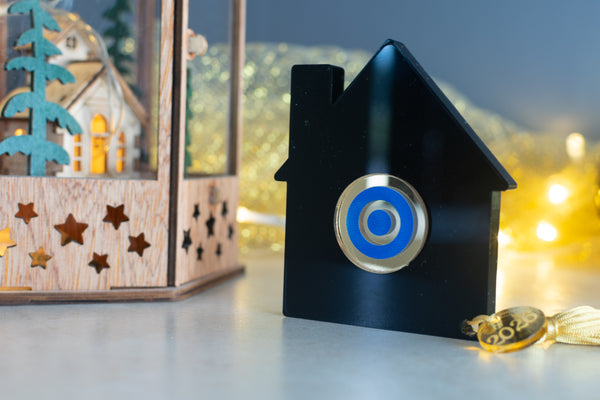 Premium Χριστουγεννιάτικο Γούρι 2026 Σπίτι STG-5 (Μαύρο)