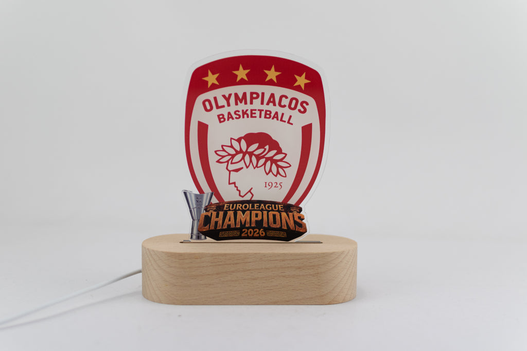 Φωτιστικό LED Ολυμπιακός EuroLeague Champions 2026