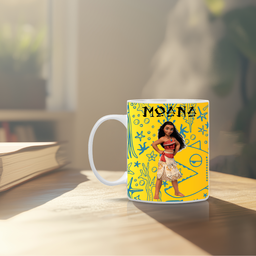 Παιδική κούπα Moana με όνομα παιδιού – προσωποποιημένο δώρο για κορίτσι
