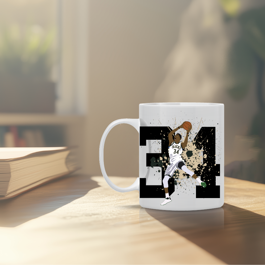 Προσωποποιημένη κούπα με τον Γιάννη Αντετοκούνμπο ("Greek Freak") και δυνατότητα προσθήκης ονόματος