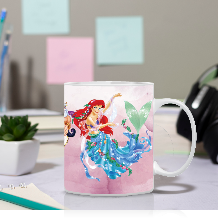 Παιδική κούπα Ariel με όνομα παιδιού – προσωποποιημένο δώρο μικρής γοργόνας