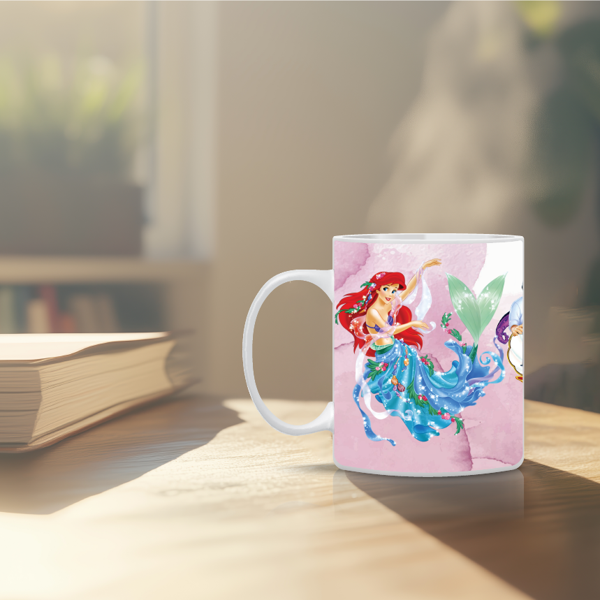 Παιδική κούπα Ariel με όνομα παιδιού – προσωποποιημένο δώρο μικρής γοργόνας