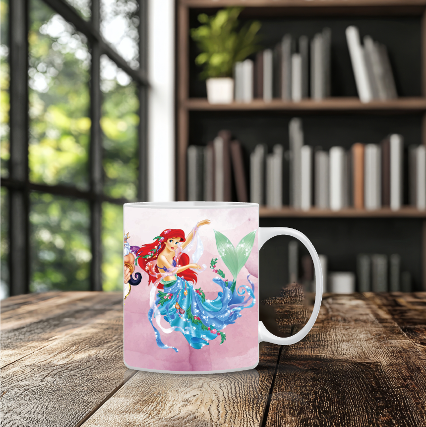 Παιδική κούπα Ariel με όνομα παιδιού – προσωποποιημένο δώρο μικρής γοργόνας