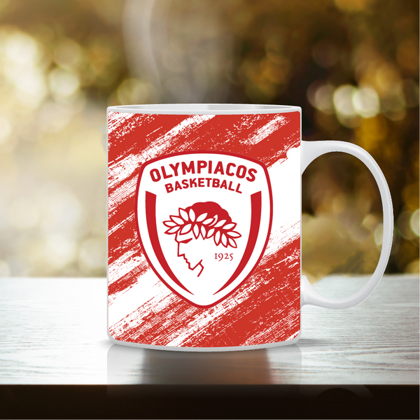 Προσωποποιημένη Κούπα Ολυμπιακός Basket – Μοναδικό Δώρο για Οπαδούς