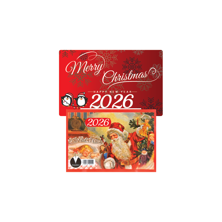 Ξύλινο Μαγνητικό Ημερολόγιο Ψυγείου 2026 CHC-11