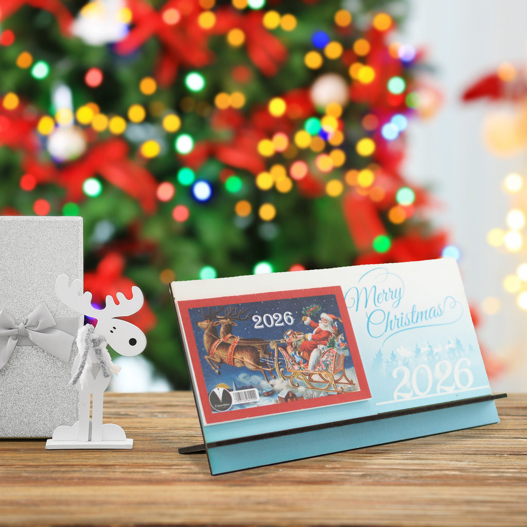 Ξύλινο Ημερολόγιο Επιτραπέζιο 2026 CHC-1