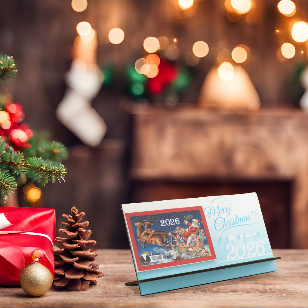 Ξύλινο Ημερολόγιο Επιτραπέζιο 2026 CHC-1