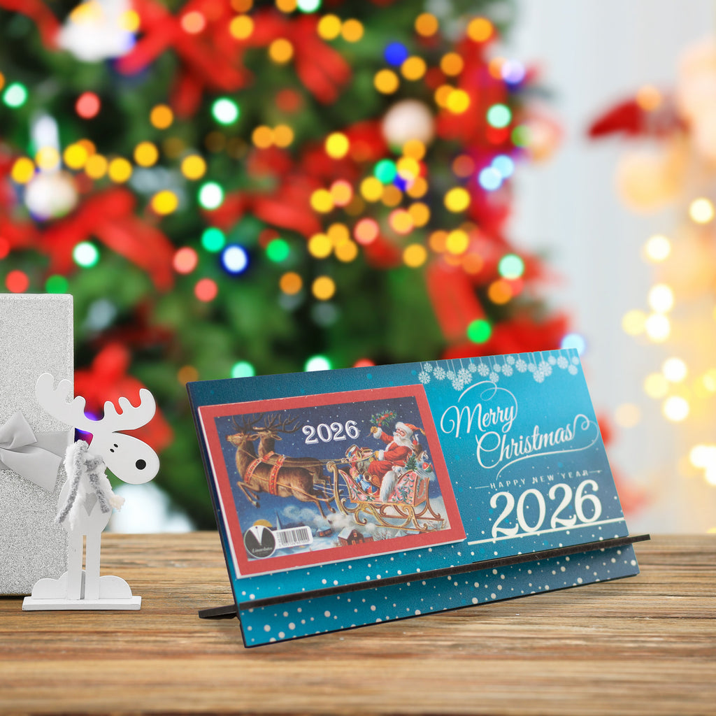 Ξύλινο Ημερολόγιο Επιτραπέζιο 2026 CHC-2