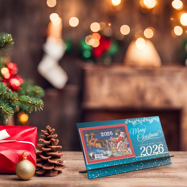 Ξύλινο Ημερολόγιο Επιτραπέζιο 2026 CHC-2