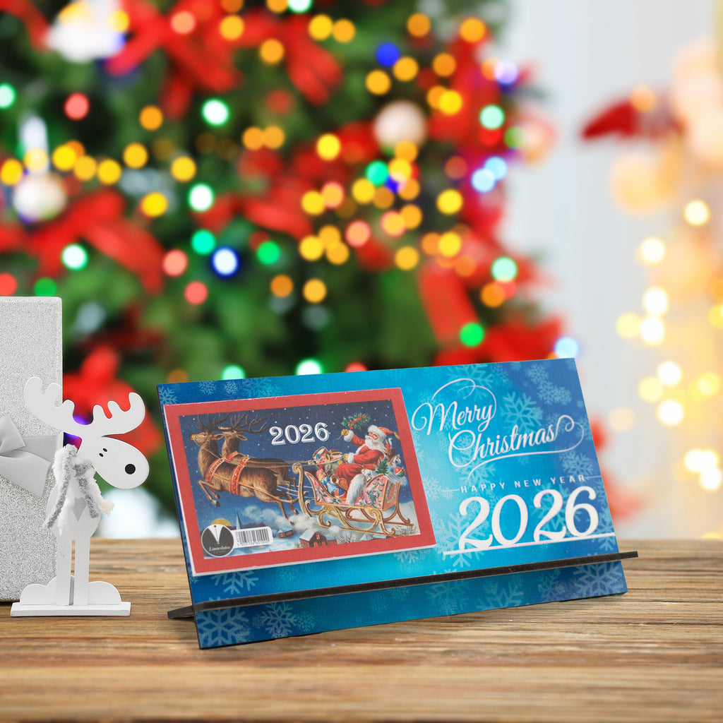 Ξύλινο Ημερολόγιο Επιτραπέζιο 2026 CHC-4