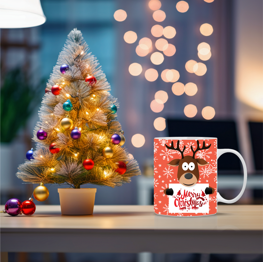 Χριστουγεννιάτικη κούπα Reindeer – Κούπα με ελαφάκι