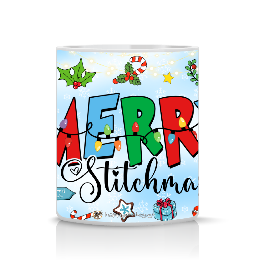 Προσωποποιημένη Κούπα Stitch Christmas– Δώρο που Φέρνει Χαμόγελα