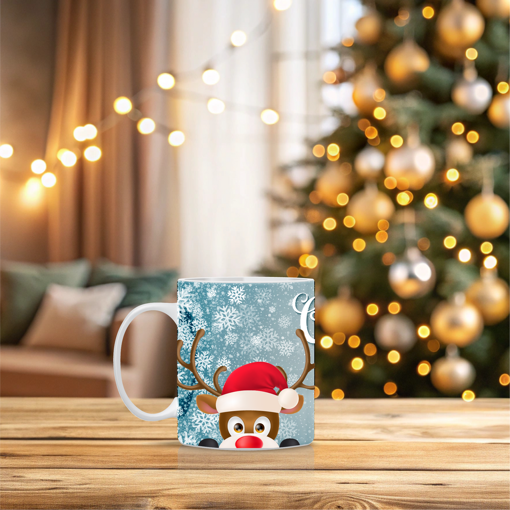 Χριστουγεννιάτικη κούπα Rudolph με σχέδιο ταράνδου – Ιδανική για δώρο Χριστουγέννων