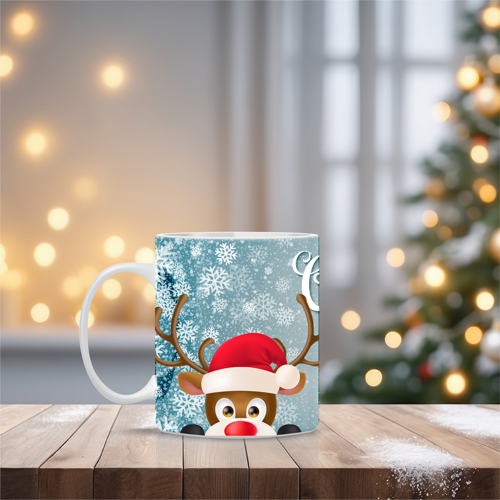 Χριστουγεννιάτικη κούπα Rudolph με σχέδιο ταράνδου – Ιδανική για δώρο Χριστουγέννων