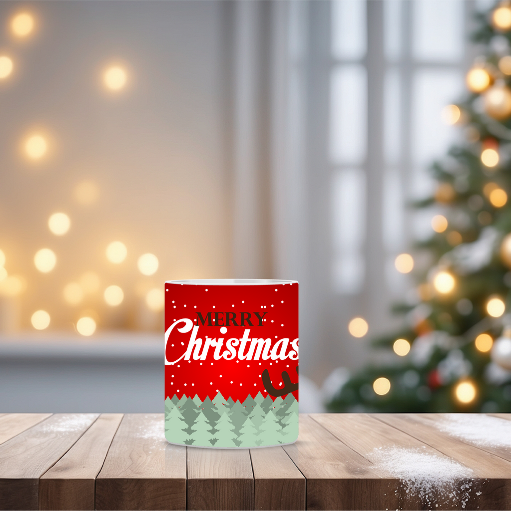 Χριστουγεννιάτικη κούπα Snowman & Reindeer – Κούπα με χιονάνθρωπο και ελαφάκι