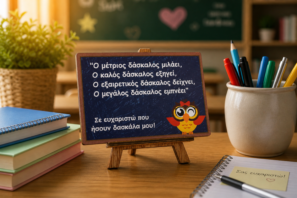 Αναμνηστικό Δώρο για Δασκάλους "Mini Καμβάς "  TS5