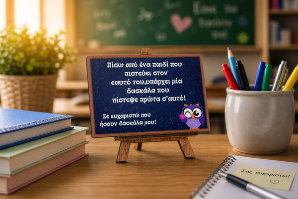 Αναμνηστικό Δώρο για Δασκάλους "Mini Καμβάς "  TS6