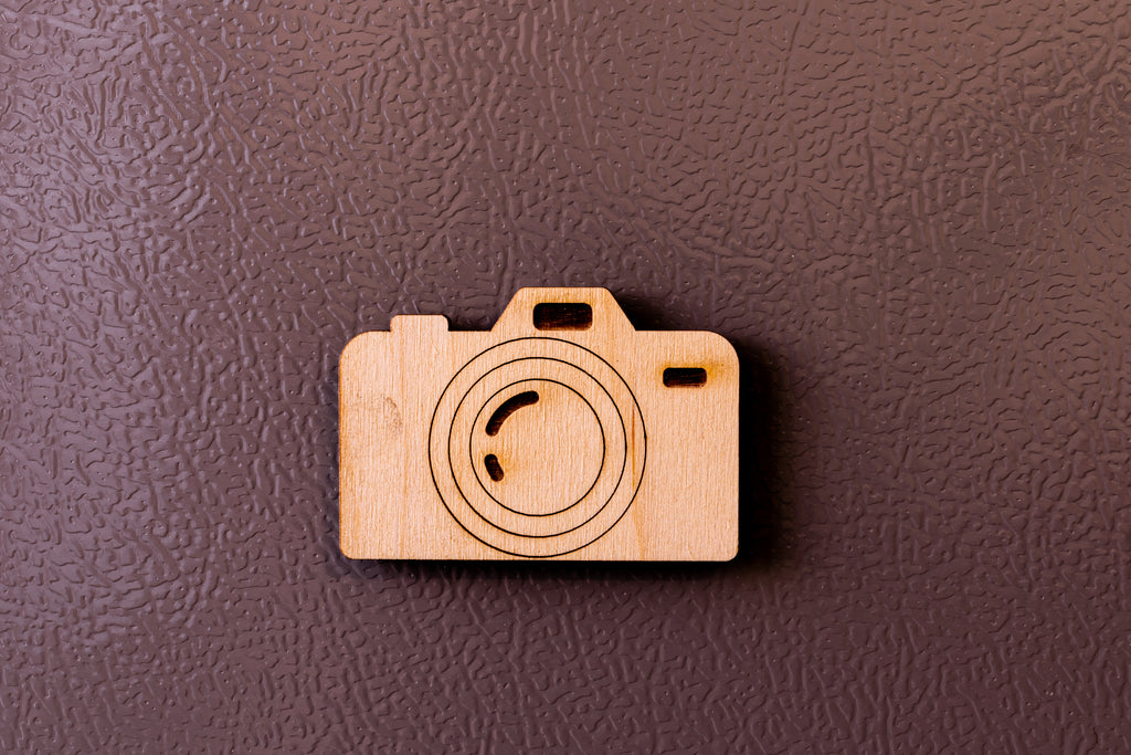 Ξύλινο Μαγνητάκι Retro "Camera" MR4