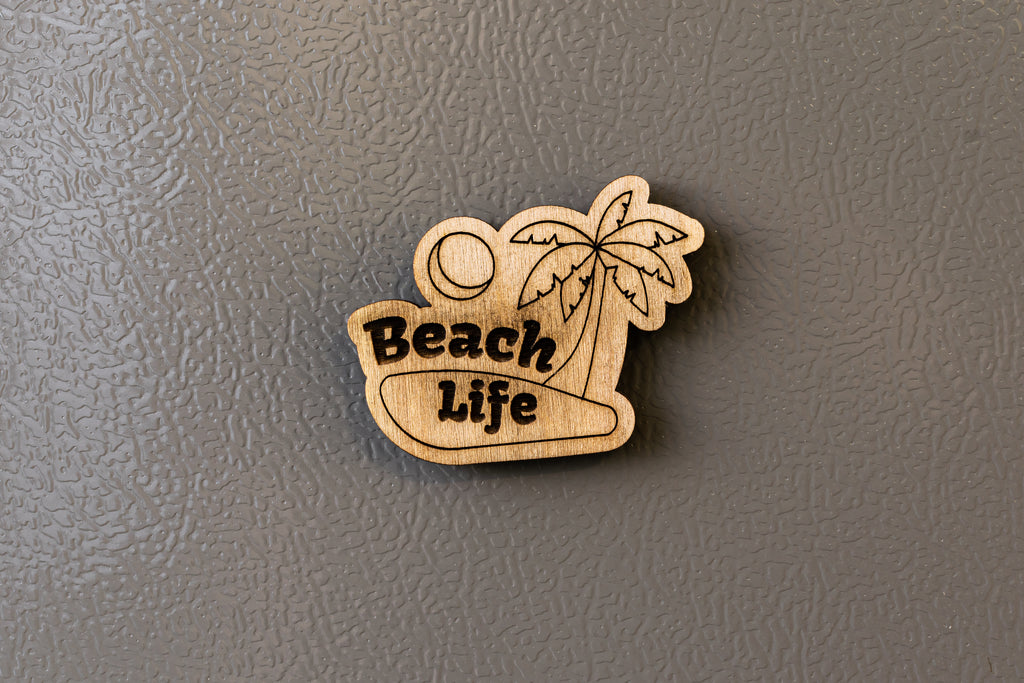 Ξύλινο Μαγνητάκι Retro "Beach Life" MR5