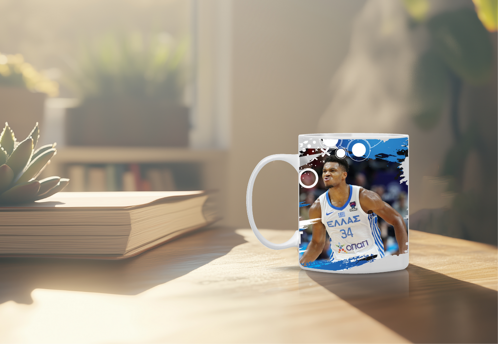 Συλλεκτική κούπα Εθνικής Ελλάδας EuroBasket 2025 με τον Γιάννη Αντετοκούνμπο (Greek Freak)